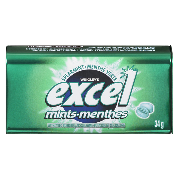 EXCEL SPEARMINT MINTS