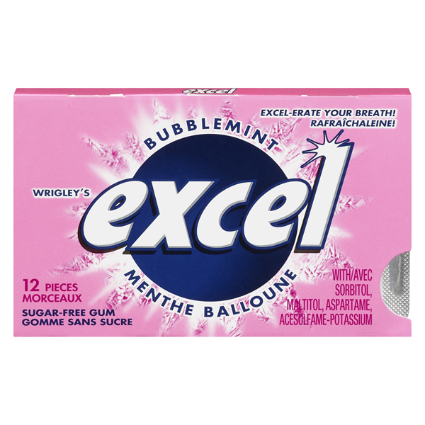 EXCEL BUBBLEMINT GUM
