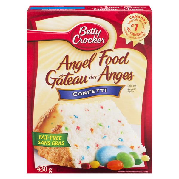 BETTY CROCKER ANGEL FOOD CAKE CONFETTI