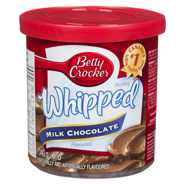 BETTY CROCKER WHIPPED FROSTING MILK CHOCOLATE