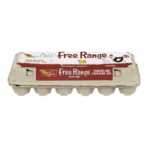 ISLAND GOLD FREE RANGE LARGE BROWN EGGS