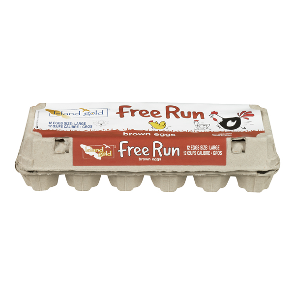 ISLAND GOLD FREE RUN LARGE BROWN EGGS
