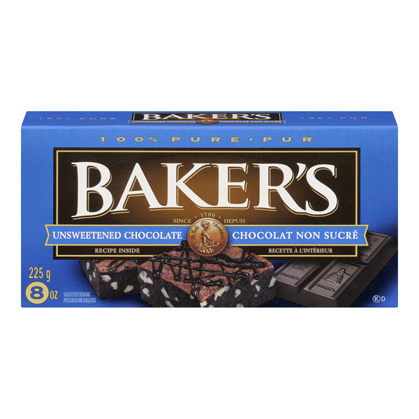BAKERS UNSWEETENED CHOCOLATE
