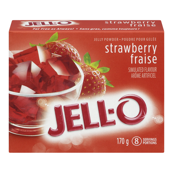 JELLO POWDER STRAWBERRY