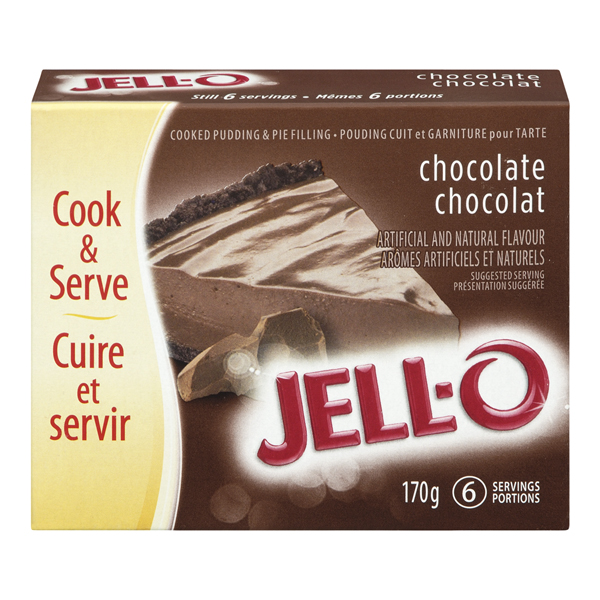 JELLO COOK & SERVE PUDDING & PIE FILLING CHOCOLATE
