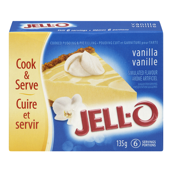 JELLO COOK & SERVE PUDDING & PIE FILLING VANILLA