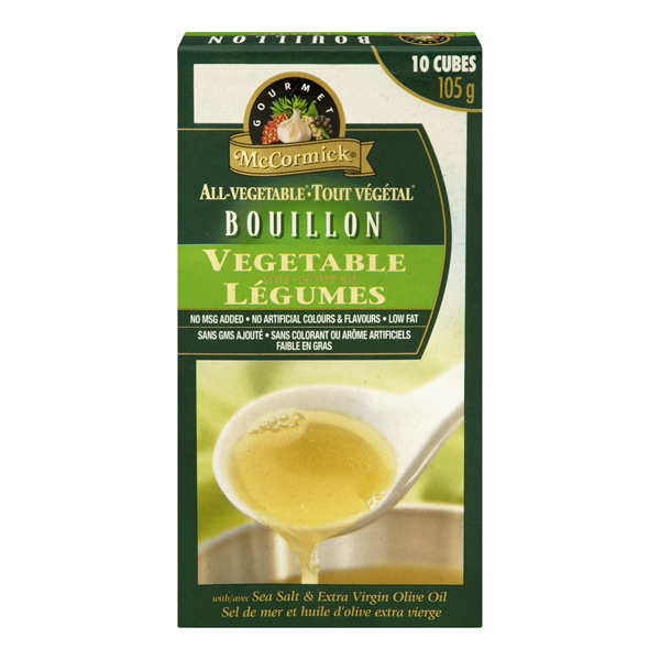 MCCORMICK BOUILLON VEGETABLE 10PK