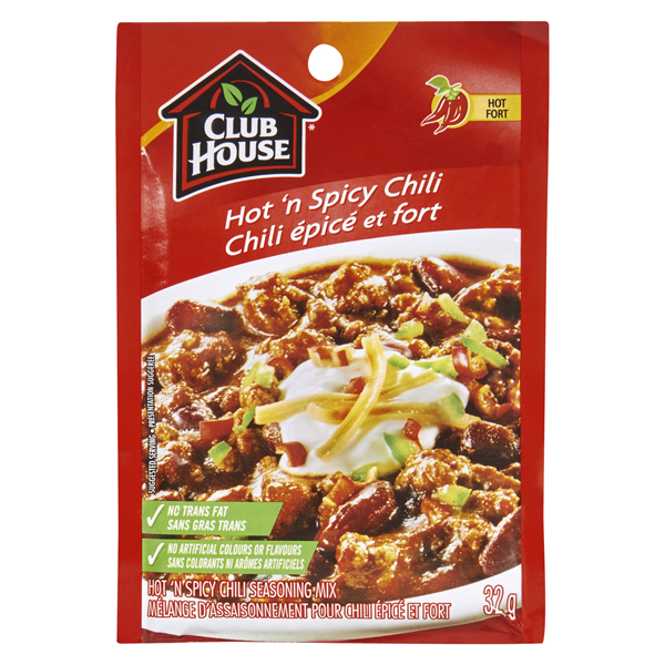 CLUB HOUSE HOT N SPICY CHILI SEASONING MIX