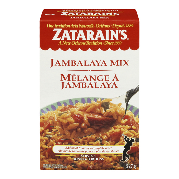 ZATARAINS JAMBALAYA LONG GRAIN RICE MIX W/VEGETABLE & SPICES