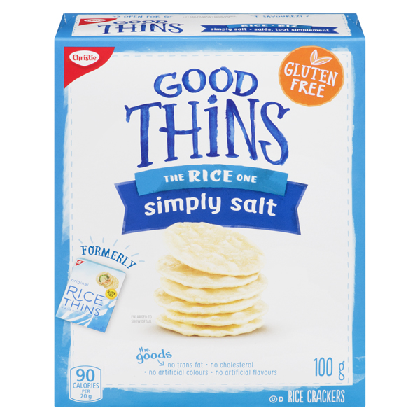 CHRISTIE GOOD THINS THE RICE ONE SIMPLY SALT CRACKERS