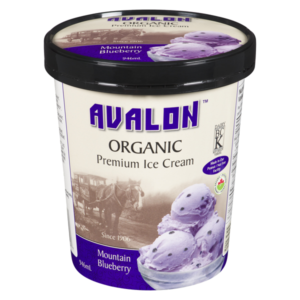AVALON ORGANIC ICE CREAM MOUNTAINN BLUEBERRY