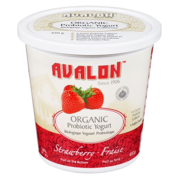 AVALON ORGANIC YOGURT STRAWBERRY