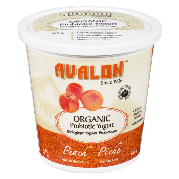 AVALON ORGANIC YOGURT PEACH