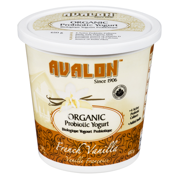 AVALON ORGANIC YOGURT FRENCH VANILLA