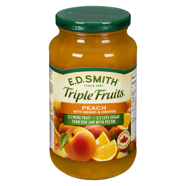 ED SMITH TRIPLE FRUIT PEACH W/ MANGO & ORANGE SPREAD