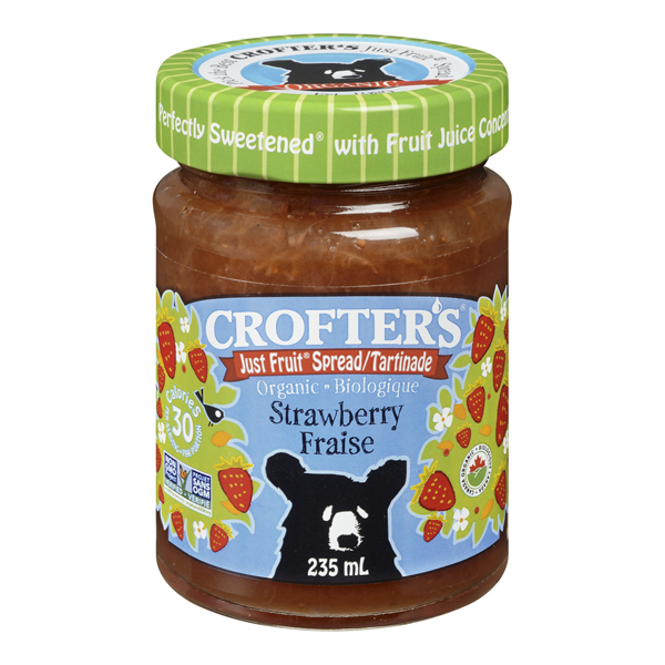 CROFTERS ORGANIC JUST FRUIT SPREAD STRAWBERRY
