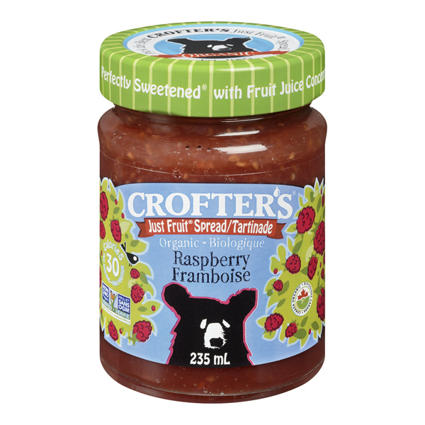 CROFTERS ORGANIC JUST FRUIT SPREAD RASPBERRY