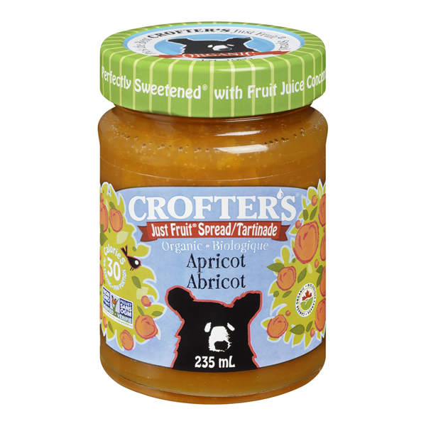 CROFTERS ORGANIC JUST FRUIT SPREAD APRICOT