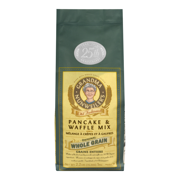 NUNWEILER ORGANIC PANCAKE AND WAFFLE MIX WHOLE GRAIN