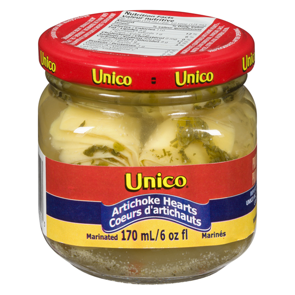 UNICO MARINATED ARTICHOKE HEARTS