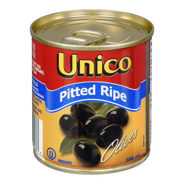 UNICO PITTED BLACK RIPE OLIVE