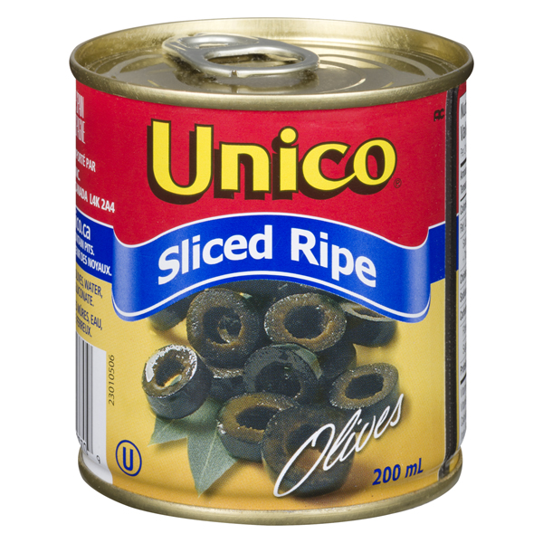 UNICO SLICED RIPE BLACK OLIVES