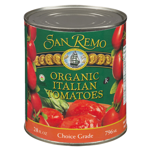 SAN REMO ORGANIC WHOLE TOMATOES
