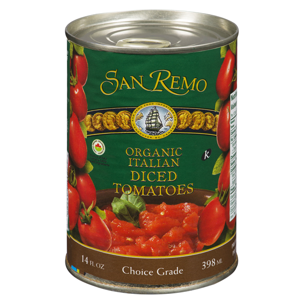 SAN REMO ORGANIC ITALIAN DICED TOMATOES