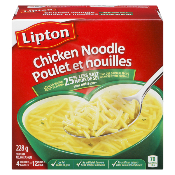 LIPTON NUTRI SOUP CHICKEN NOODLE LIGHT
