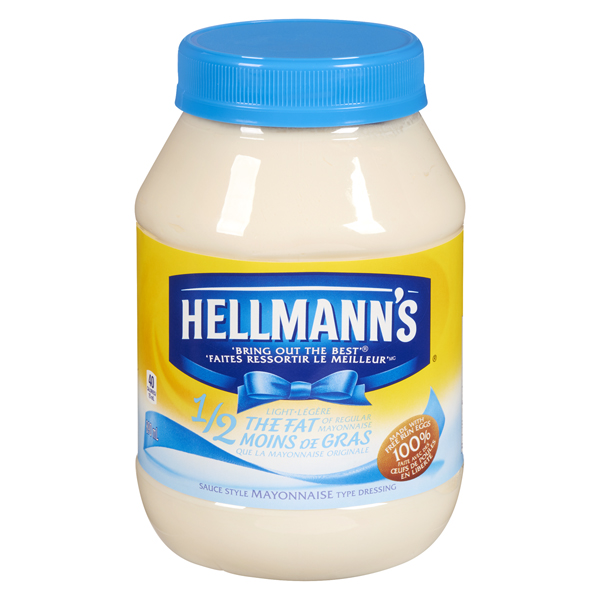 HELLMANN'S 1/2 THE FAT MAYONNAISE