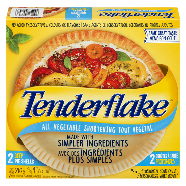 TENDERFLAKE ALL VEG DEEP PIE SHELL