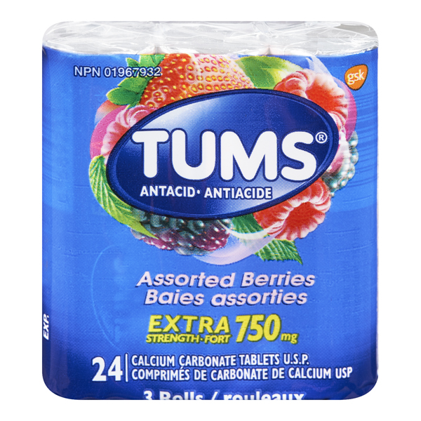 TUMS ROLLS EXTRA STRENGH BERRY