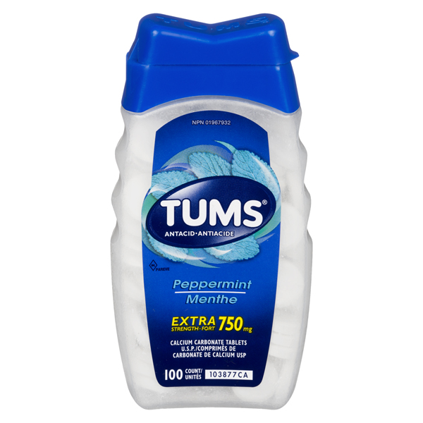 TUMS EXTRA STRENGTH PEPPERMINT