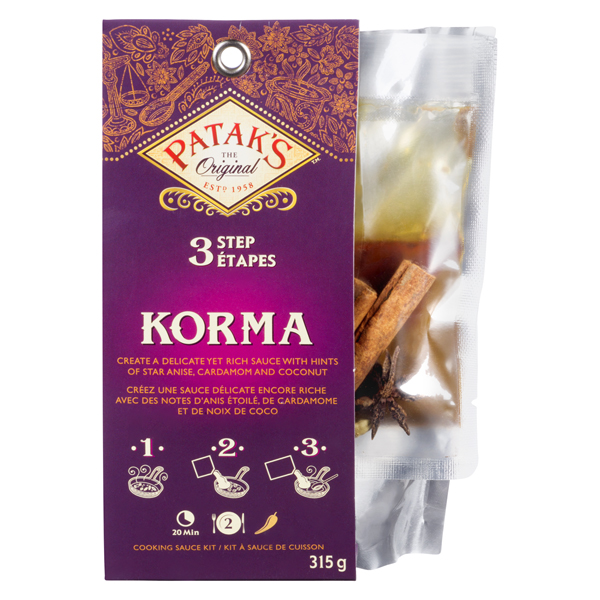 PATAKS 3 STEP KORMA COOKING SAUCE KIT