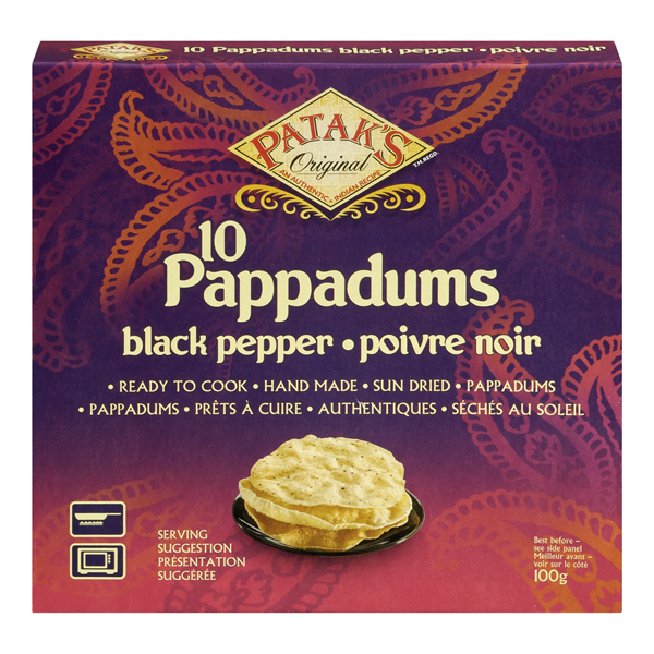 PATAKS PAPPADUMS BLACK PEPPERCORN