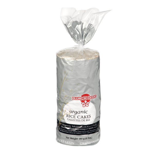PLUM-M-GOOD ORGANIC MULTIGRAIN UNSALTED RICE CAKE