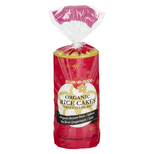 PLUM-M-GOOD ORGANIC BROWN RICE SALTED RICE CAKE