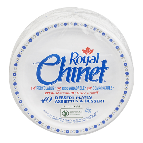 ROYAL CHINET PLATES 6 3/4