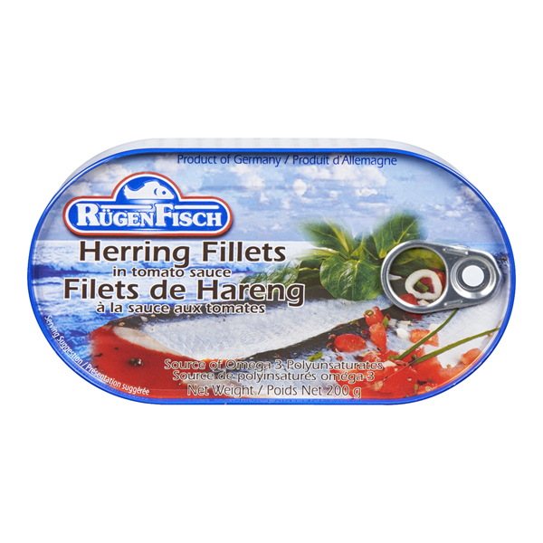 RUGEN FISCH HERRING FILLETS IN TOMATO SAUCE