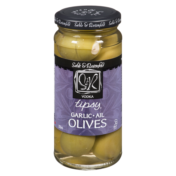 SABLE & ROSENFELD TIPSY VODKA GARLIC OLIVES