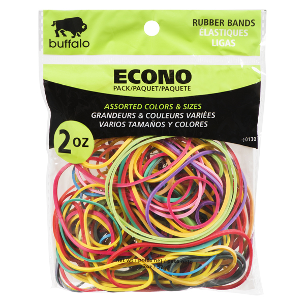 BUFFALO RUBBER BANDS COLOR ASST.
