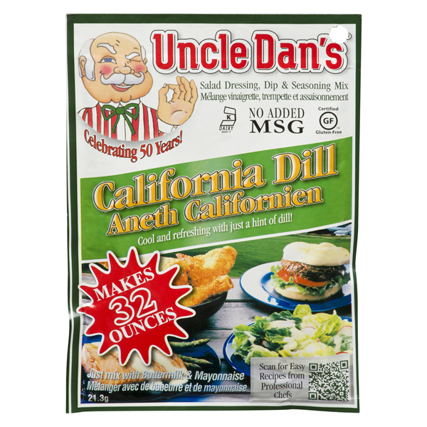 UNCLE DANS DRESSING MIX CALIFORNIA DILL