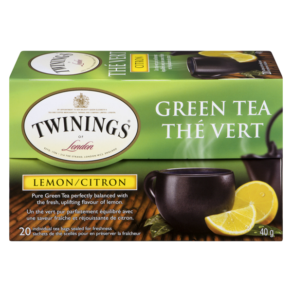 TWININGS TEA GREEN LEMON