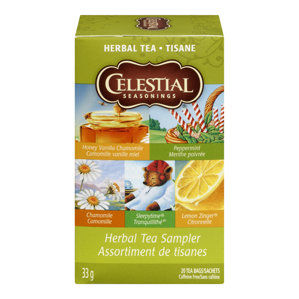 CELESTIAL SEASONINGS HERBAL TEA SAMPLER