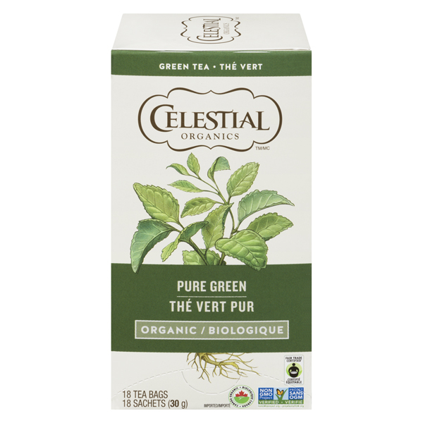 CELESTIAL ORGANICS ORGANIC PURE GREEN TEA