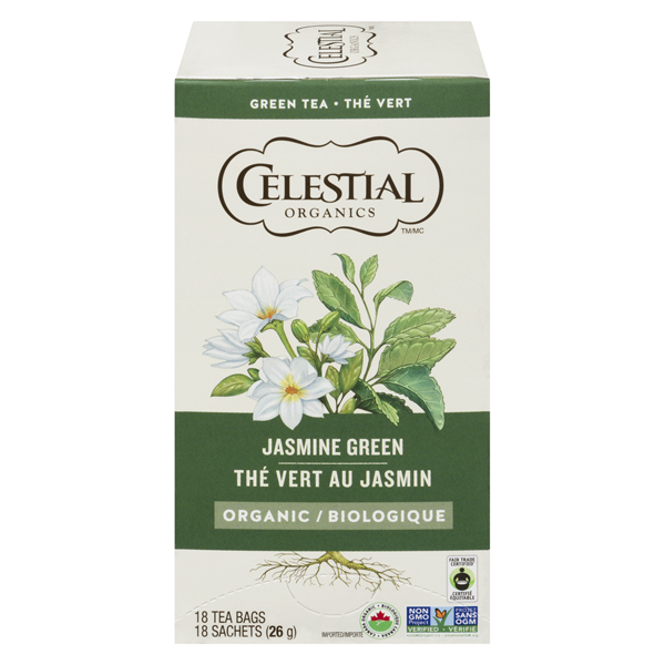 CELESTIAL ORGANICS ORGANIC JASMINE GREEN TEA