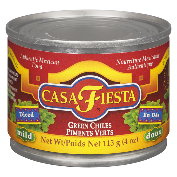 CASA FIESTA GREEN CHILI DICED