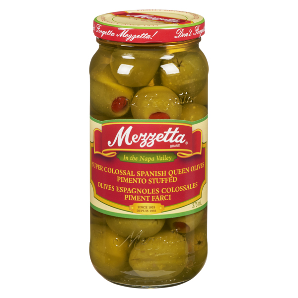 MEZZETTA SUPER COLOSSAL SPANISH QUEEN OLIVES PIMENTO STUFFED