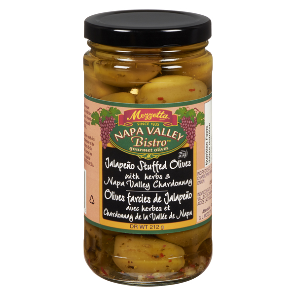 MEZZETTA NAPA VALLEY BISTRO JALAPENO STUFFED OLIVES