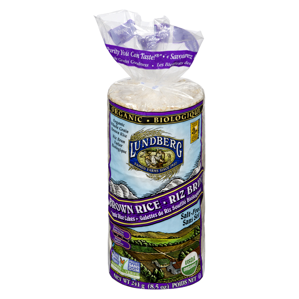 LUNDBERG ORGANIC RICE CAKES BROWN RICE SALT FREE